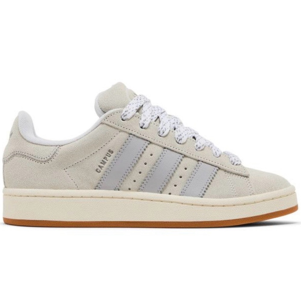 adidas Campus Suede Low Sneaker in Light Grey and Cream